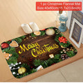 Tapete de porta de natal papai noel ao ar livre tapete feliz natal decorações para casa 2025 navidad ornamento de natal ano novo 2026