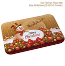 Tapete de porta de natal papai noel ao ar livre tapete feliz natal decorações para casa 2025 navidad ornamento de natal ano novo 2026