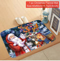Tapete de porta de natal papai noel ao ar livre tapete feliz natal decorações para casa 2025 navidad ornamento de natal ano novo 2026