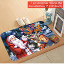 Tapete de porta de natal papai noel ao ar livre tapete feliz natal decorações para casa 2025 navidad ornamento de natal ano novo 2026