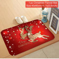 Tapete de porta de natal papai noel ao ar livre tapete feliz natal decorações para casa 2025 navidad ornamento de natal ano novo 2026