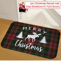 Tapete de porta de natal papai noel ao ar livre tapete feliz natal decorações para casa 2025 navidad ornamento de natal ano novo 2026