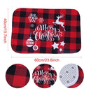 Tapete de porta de natal papai noel ao ar livre tapete feliz natal decorações para casa 2025 navidad ornamento de natal ano novo 2026