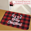 Tapete de porta de natal papai noel ao ar livre tapete feliz natal decorações para casa 2025 navidad ornamento de natal ano novo 2026