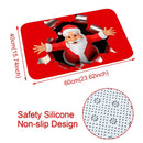 Tapete de porta de natal papai noel ao ar livre tapete feliz natal decorações para casa 2025 navidad ornamento de natal ano novo 2026