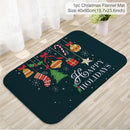 Tapete de porta de natal papai noel ao ar livre tapete feliz natal decorações para casa 2025 navidad ornamento de natal ano novo 2026