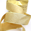 Fitas decorativas Glitter para artesanato, vermelho, prata, ouro, fita com fio de ferro, decoração de Natal, arcos, 200cm x 6,3 cm