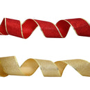 Fitas decorativas Glitter para artesanato, vermelho, prata, ouro, fita com fio de ferro, decoração de Natal, arcos, 200cm x 6,3 cm