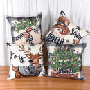 45*45cm capa de almofada de natal fronha feliz natal decoração fronhas para casa ornamento de natal ano novo 2025