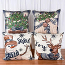 45*45cm capa de almofada de natal fronha feliz natal decoração fronhas para casa ornamento de natal ano novo 2025
