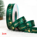 5 jardas fita de natal impressa fita de poliéster de natal para design artesanal decoração de natal diy bolo buquê embalagem de presente