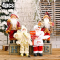 1 ~ 4 pçs 2025 decoração de natal para casa papai noel boneca de pelúcia 30cm navidad festa decoração enfeites de natal presente de ano novo