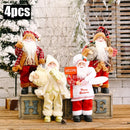 1 ~ 4 pçs 2025 decoração de natal para casa papai noel boneca de pelúcia 30cm navidad festa decoração enfeites de natal presente de ano novo