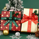 5 jardas fita de natal impressa fita de poliéster de natal para design artesanal decoração de natal diy bolo buquê embalagem de presente