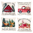 45*45cm capa de almofada de natal fronha feliz natal decoração fronhas para casa ornamento de natal ano novo 2025