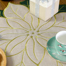 Poinsétia Natal Tabela Runner Placemat, Isolamento Pad, Holly Leaf Mat, Presente Versátil, Scald Proof, Frutas Vermelhas, Linho Mais Esponja