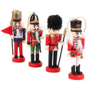 13cm quebra-nozes fantoche soldado ornamentos pingente de natal decoração de mesa desenhos animados soldados banda bonecas quebra-nozes decoração de casa