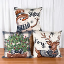 45*45cm capa de almofada de natal fronha feliz natal decoração fronhas para casa ornamento de natal ano novo 2025