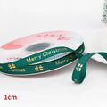 5 jardas fita de natal impressa fita de poliéster de natal para design artesanal decoração de natal diy bolo buquê embalagem de presente
