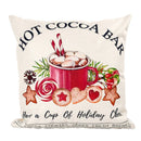 45*45cm capa de almofada de natal fronha feliz natal decoração fronhas para casa ornamento de natal ano novo 2025