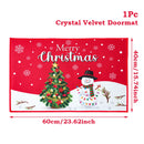 Tapete de porta de natal papai noel ao ar livre tapete feliz natal decorações para casa 2025 navidad ornamento de natal ano novo 2026