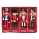13cm quebra-nozes fantoche soldado ornamentos pingente de natal decoração de mesa desenhos animados soldados banda bonecas quebra-nozes decoração de casa