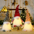 1 ~ 4 pçs 2025 decoração de natal para casa papai noel boneca de pelúcia 30cm navidad festa decoração enfeites de natal presente de ano novo