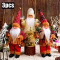 1 ~ 4 pçs 2025 decoração de natal para casa papai noel boneca de pelúcia 30cm navidad festa decoração enfeites de natal presente de ano novo