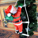 Natal papai noel escada de escalada boneca árvore de natal pendurado decoração porta interior parede pingente de natal presentes de ano novo