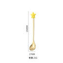 Colher de aço inoxidável, bonito criativo árvore de natal colher de mistura de café, garfo de frutas de sobremesa, estatueta colher garfo talheres, conjunto de presente