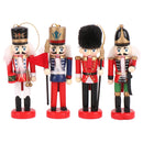 13cm quebra-nozes fantoche soldado ornamentos pingente de natal decoração de mesa desenhos animados soldados banda bonecas quebra-nozes decoração de casa