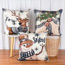45*45cm capa de almofada de natal fronha feliz natal decoração fronhas para casa ornamento de natal ano novo 2025