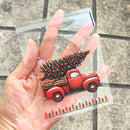 50/100 sacos de embrulho de presente de natal dos pces com floco de neve, papai noel, rena e azevinho impressão sacos de embalagem autoadesivos