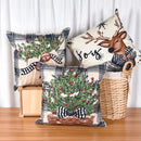 45*45cm capa de almofada de natal fronha feliz natal decoração fronhas para casa ornamento de natal ano novo 2025