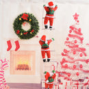 Natal papai noel escada de escalada boneca árvore de natal pendurado decoração porta interior parede pingente de natal presentes de ano novo