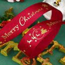5 jardas fita de natal impressa fita de poliéster de natal para design artesanal decoração de natal diy bolo buquê embalagem de presente