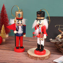 13cm quebra-nozes fantoche soldado ornamentos pingente de natal decoração de mesa desenhos animados soldados banda bonecas quebra-nozes decoração de casa
