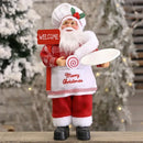 1 ~ 4 pçs 2025 decoração de natal para casa papai noel boneca de pelúcia 30cm navidad festa decoração enfeites de natal presente de ano novo