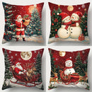 Natal e ano novo decoração fronha papai noel boneco de neve capa de almofada sala estar sofá capa de almofada decoração para casa