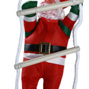 Natal papai noel escada de escalada boneca árvore de natal pendurado decoração porta interior parede pingente de natal presentes de ano novo