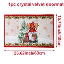 Tapete de porta de natal papai noel ao ar livre tapete feliz natal decorações para casa 2025 navidad ornamento de natal ano novo 2026