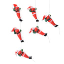 Natal papai noel escada de escalada boneca árvore de natal pendurado decoração porta interior parede pingente de natal presentes de ano novo