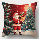 Natal e ano novo decoração fronha papai noel boneco de neve capa de almofada sala estar sofá capa de almofada decoração para casa