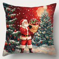 Natal e ano novo decoração fronha papai noel boneco de neve capa de almofada sala estar sofá capa de almofada decoração para casa