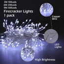 3/6/9m usb power led firecracker luzes da corda controle remoto guirlanda luzes de fadas para festa de casamento jardim decoração de natal