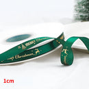 5 jardas fita de natal impressa fita de poliéster de natal para design artesanal decoração de natal diy bolo buquê embalagem de presente