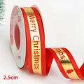 5 jardas fita de natal impressa fita de poliéster de natal para design artesanal decoração de natal diy bolo buquê embalagem de presente