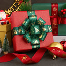 5 jardas fita de natal impressa fita de poliéster de natal para design artesanal decoração de natal diy bolo buquê embalagem de presente