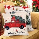45*45cm capa de almofada de natal fronha feliz natal decoração fronhas para casa ornamento de natal ano novo 2025