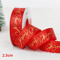 5 jardas fita de natal impressa fita de poliéster de natal para design artesanal decoração de natal diy bolo buquê embalagem de presente
